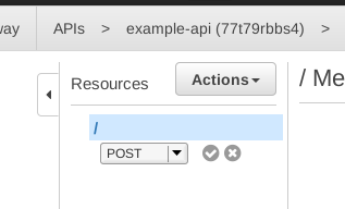 Choose POST method