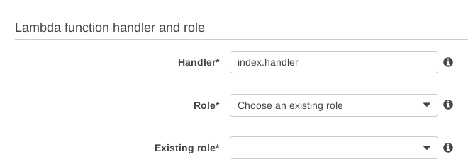 Lambda role